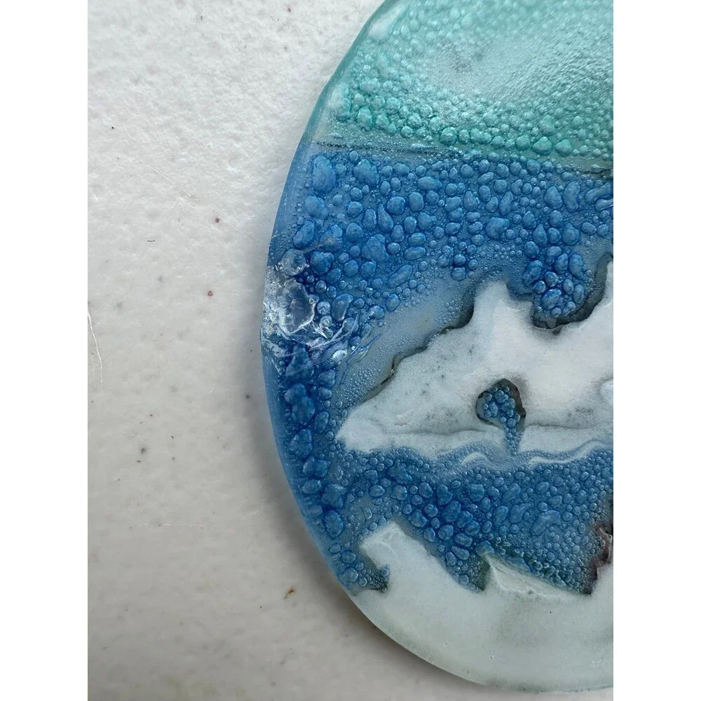 PamPeana Hawaii Tropical Botanical Garden Souvenir Handmade Glass Art Ornament